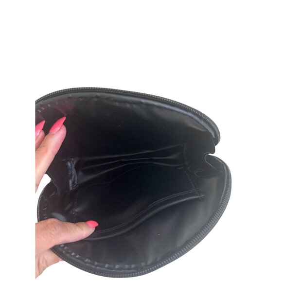 BEIS Black Logo Small Cosmetic Travel Zip Bag - Picture 6 of 7